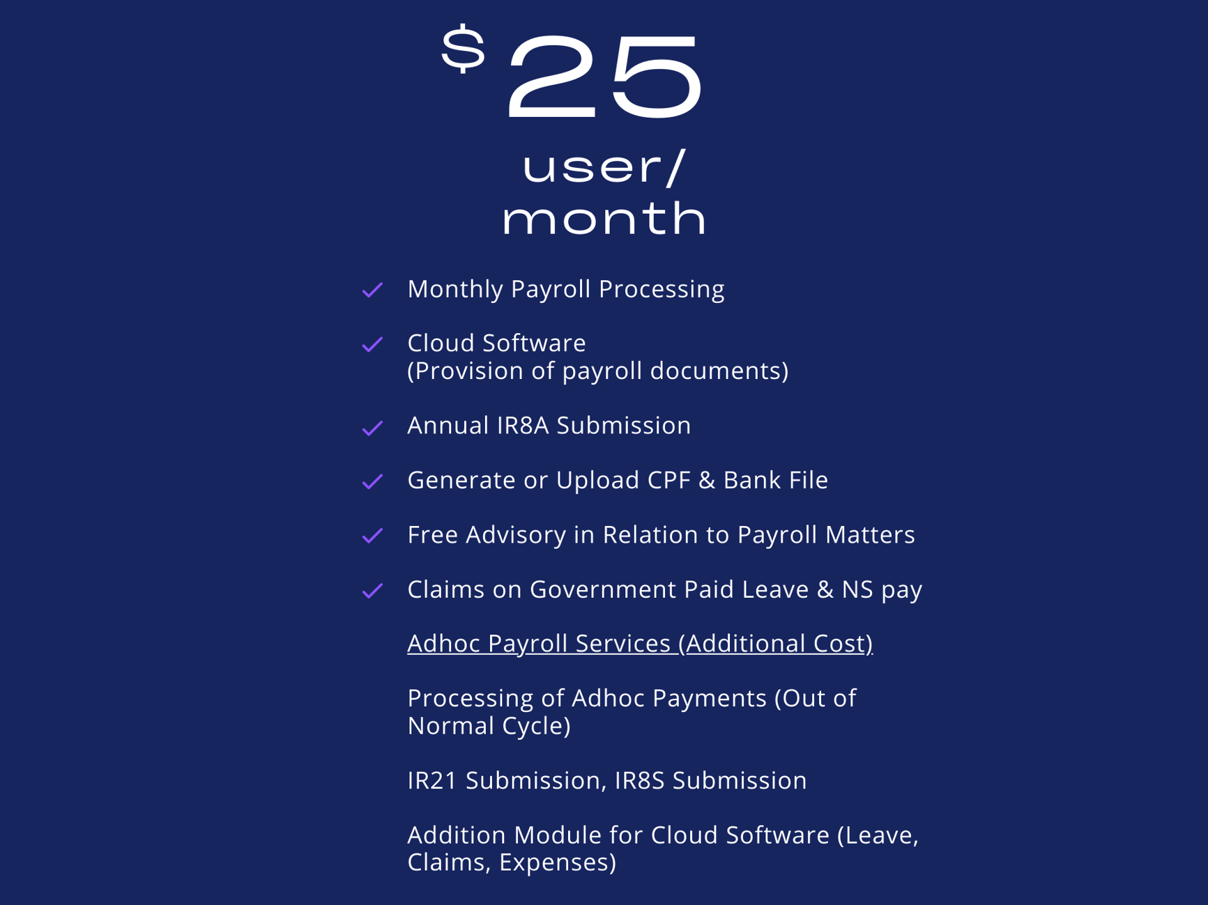 Elegant Simple Dark Purple Pricing Comparison Chart Table Graph (2)